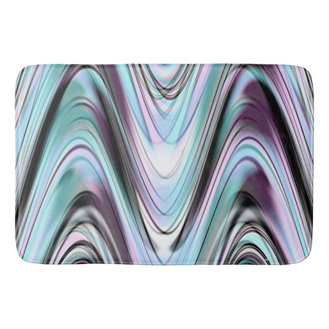 Rollin' waves....... bath mat (Front)