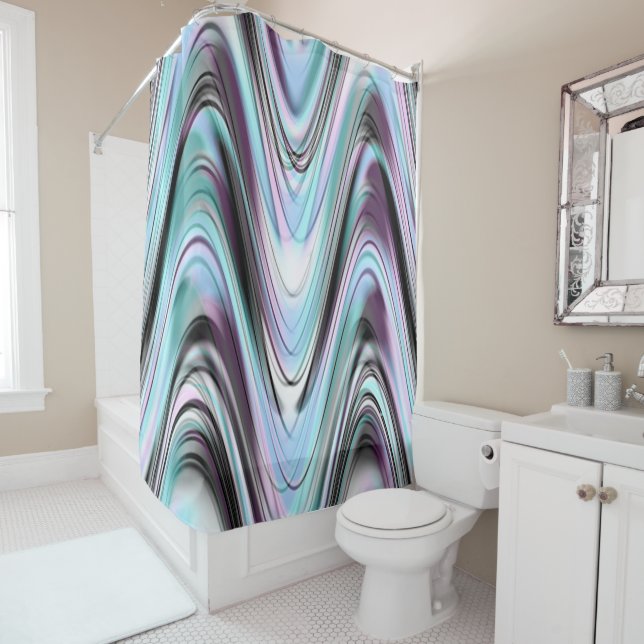 Rollin' waves.... shower curtain (In Situ)