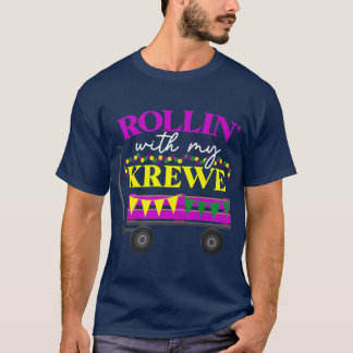 Rollin With My Krewe New Orleans T-Shirt