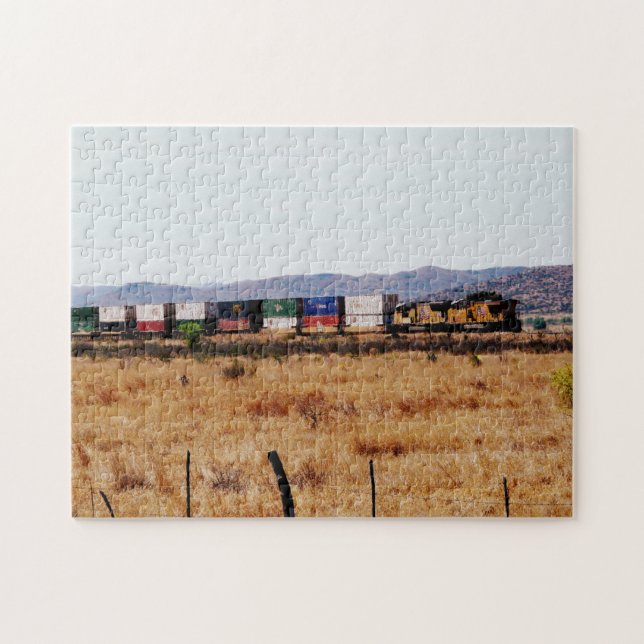 Rolling Across Texas-Train Jigsaw Puzzle (Horizontal)