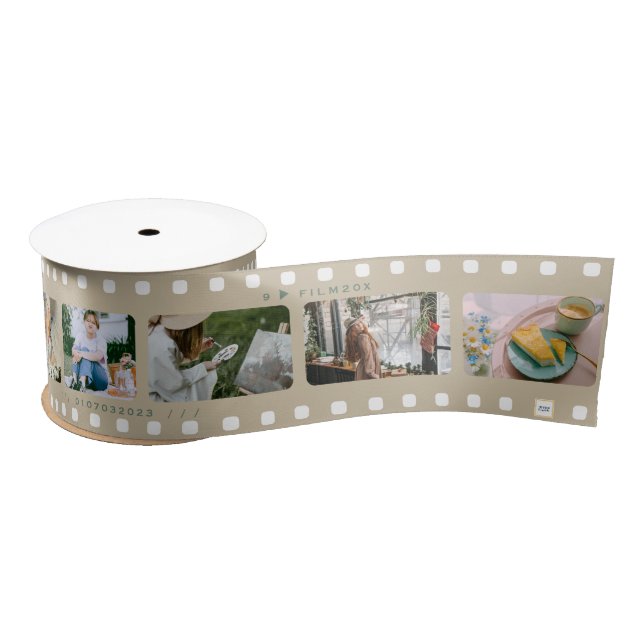 Rolling analogue film of our memories satin ribbon (Spool)