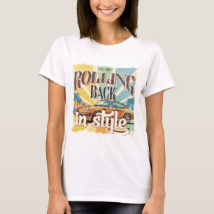 Rolling Back in Style – Vintage Car Retro T-Shirt