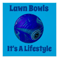 Rolling Blue: The Classic Lawn Bowl