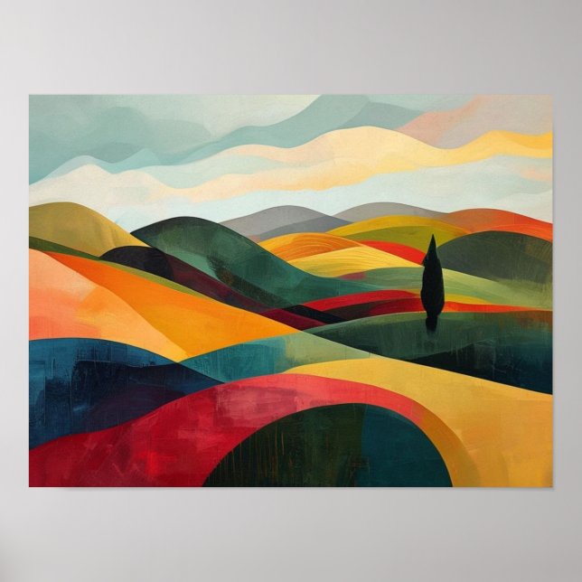 Rolling Chromatic Horizons Poster (Front)