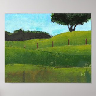 Rolling Countryside Hills Poster