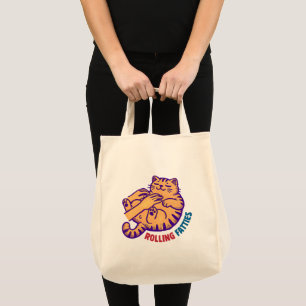 Rolling Fatties Cat Funny Cute Cat Lover Kitten Tote Bag
