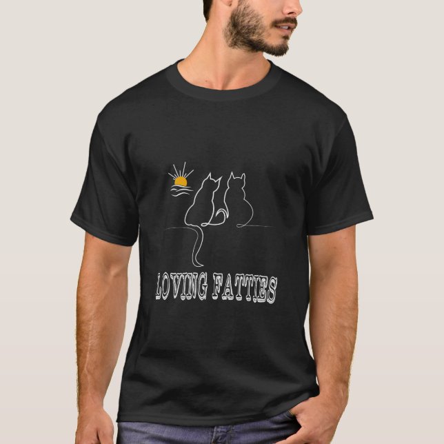 Rolling Fatties Cat T-Shirt (Front)