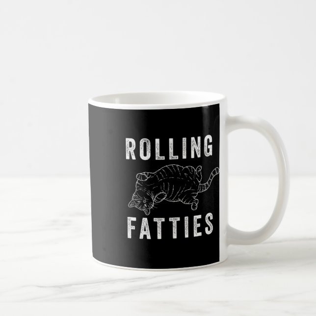 Rolling Fatties Chonk Cat Lover Gift Cat Mum Cat D Coffee Mug (Right)