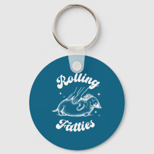 Rolling Fatties Dog Dachshund Weed Wiener Dog Love Key Ring