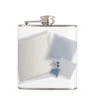 Rolling Fibonacci squares Hip Flask