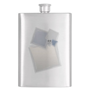 Rolling Fibonacci squares Hip Flask