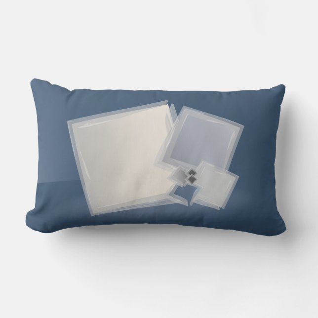 Rolling Fibonacci squares Lumbar Cushion (Front)