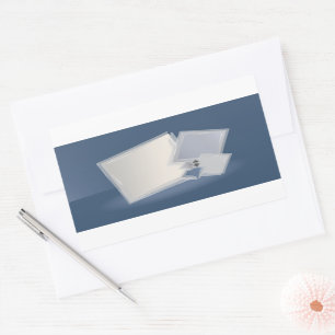 Rolling Fibonacci squares Rectangular Sticker