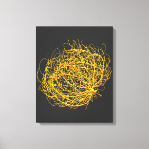 Rolling Golden Tumbleweed Plant Original Art Canvas Print