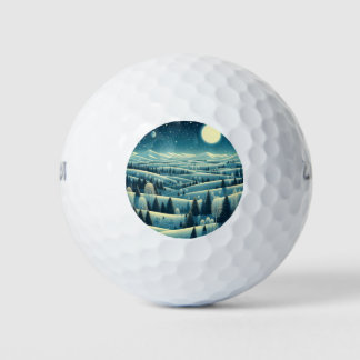 Rolling Hills of Winter Golf Balls