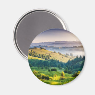 Rolling Hills Scenic Nature Photo Magnet