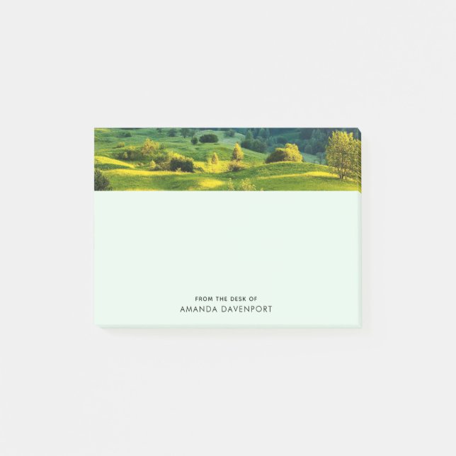 Rolling Hills Scenic Nature Photo Post-it Notes (Front)
