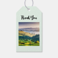 Rolling Hills Scenic Nature Photo Thank You