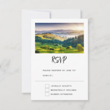 Rolling Hills Scenic Nature Photo Wedding