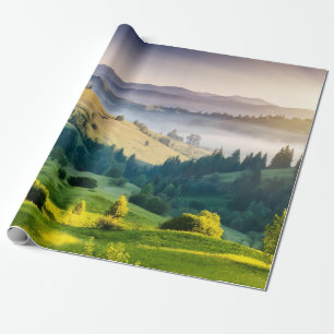 Rolling Hills Scenic Nature Photo Wrapping Paper