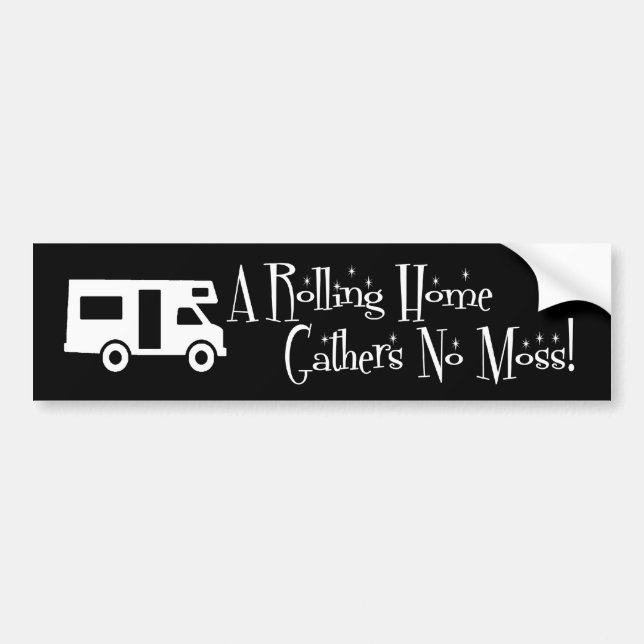 Rolling Home Bumper Sticker (Front)