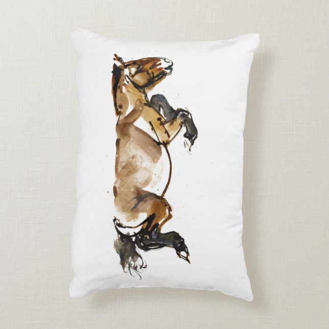 Rolling Horse Decorative Cushion (Back(Vertical))