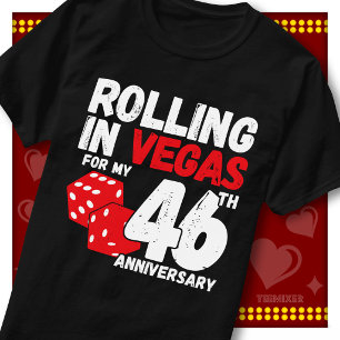 Rolling In Vegas 46th Anniversary Funny Couple T-Shirt