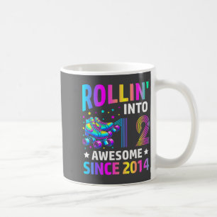 Rolling Into 12 Years Old Skates 12th Birthday Gir Coffee Mug