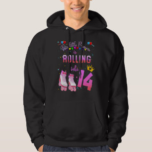 Rolling Into 14 Years Let's Roll I'm Turning 14 Ro Hoodie