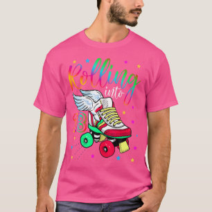 Rolling Into 18 Cool 18Th Birthday Roller Skating T-Shirt