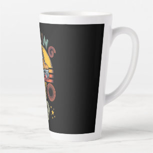 Rolling Into 19 Years Old Latte Mug