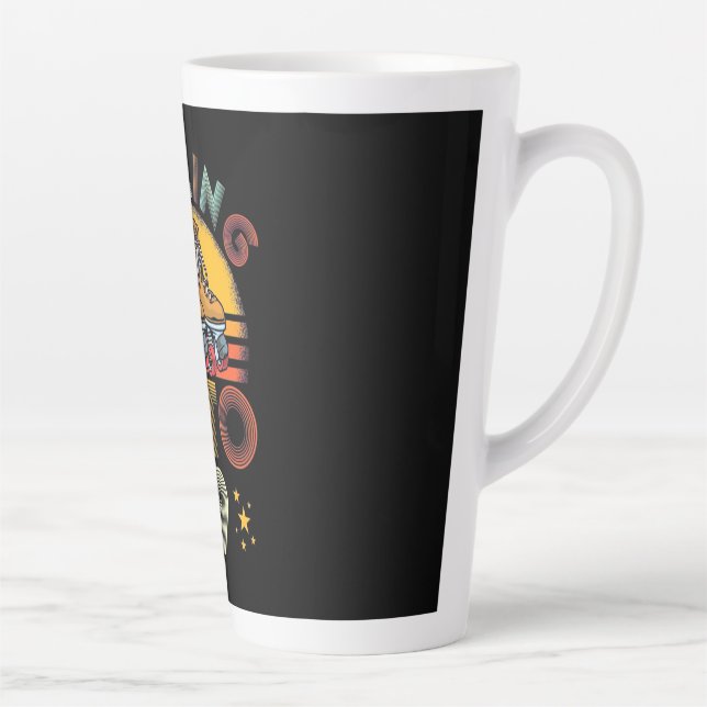 Rolling Into 19 Years Old Latte Mug (Right)