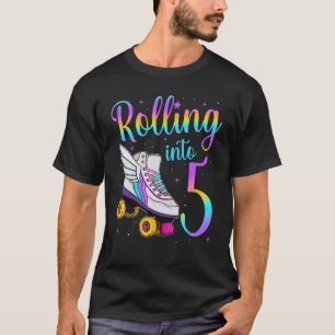 Rolling Into 5 years. Lets Roll I'm Turning 5 Roll T-Shirt