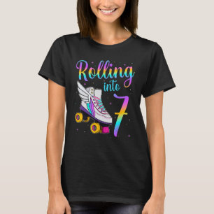 Rolling Into 7 years. Lets Roll I'm Turning 7 Roll T-Shirt