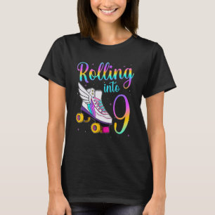 Rolling Into 9 Years Lets Roll I'm Turning 9 Rolle T-Shirt