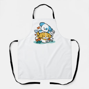 Rolling Into May Like Happy Pups – Cute Spring Dog Apron
