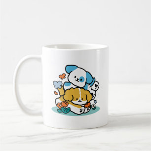 Rolling Into May Like Happy Pups – Cute Spring Dog Coffee Mug