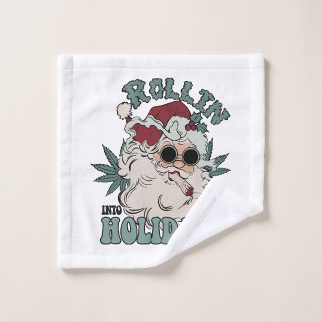 Rolling into the Holidays Wash Cloth (Wash Cloth)