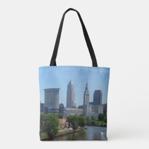 Rolling on the River Cleveland Tote Bag