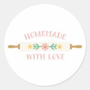 Rolling Pin Classic Round Sticker