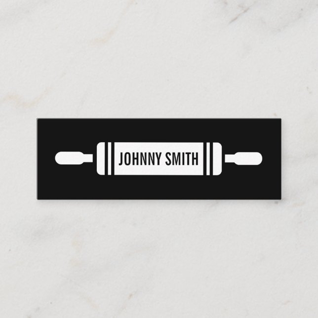Rolling Pin Mini Business Card (Front)