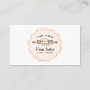 Rolling Pin Rustic Bakery Business Card