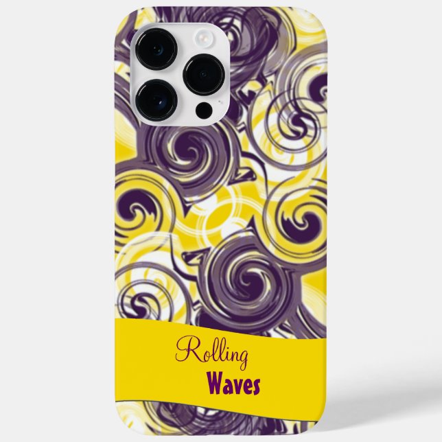 Rolling Purple Abstract Case-Mate iPhone Case (Back)