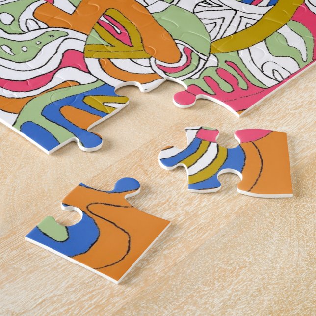 "Rolling Sky" Abstract Art Jigsaw Puzzle (Side)