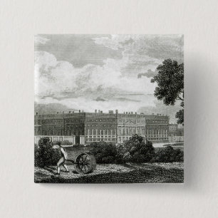 Rolling the Lawns at Hampton Court Palace 15 Cm Square Badge