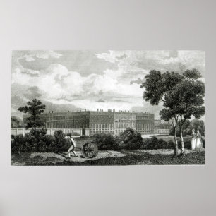 Rolling the Lawns at Hampton Court Palace Poster