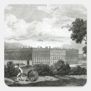 Rolling the Lawns at Hampton Court Palace Square Sticker