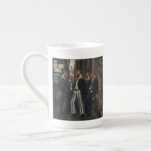 Rolling Tones: a Parody Bone China Mug (Left)