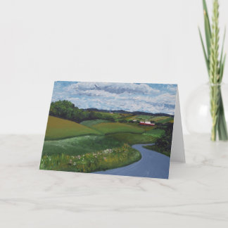 Rolling Valleys Greeting Card