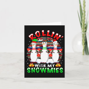 Rolling With My Funnylovers Christmas Xmas Snowmie Card